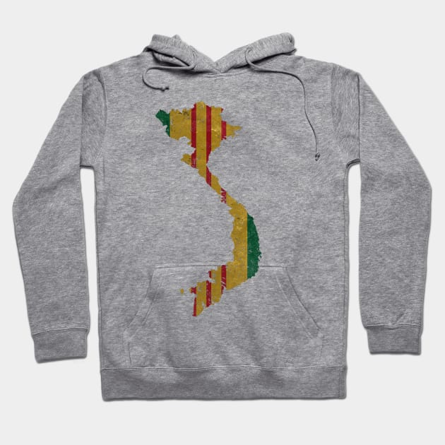 Viet Nam Campaign Ribbon Vietnam War Country Vintage Design Hoodie by DesignedForFlight